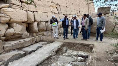 السياحة والاثار: بدء مشروع ترميم معبد الرامسيوم بالأقصر