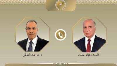 وزير الخارجية والهجرة يتلقى اتصالًا هاتفيًا من نظيره العراقي