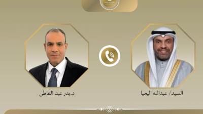 اتصال هاتفي بين وزير الخارجية والهجرة ووزير خارجية الكويت