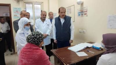 نائب وزير الصحة يتفقد عددًا من المنشآت الطبية بمحافظة المنوفية ويوصي بصرف مكافأة تشجيعية للفرق الوقائية