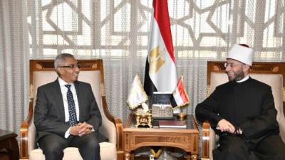 وزير الأوقاف يستقبل مساعد وزير الخارجية للعلاقات الثقافية