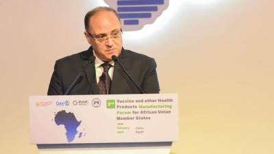 رئيس هيئة الدواء يشارك في انطلاق فعاليات المنتدى الثاني لمصنعي اللقاحات والمنتجات الصحية لدول الاتحاد الإفريقي