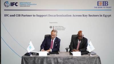 شراكة بين مؤسسة التمويل الدولية و CIB لدعم جهود الحد من الانبعاثات الكربونية في القطاعات الرئيسية في مصر