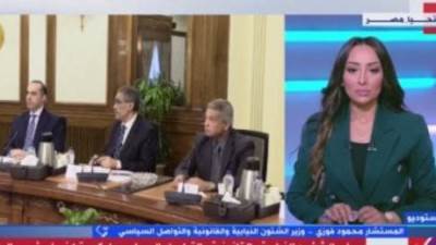 محمود فوزى: الحكومة ملتزمة بتكليف الرئيس السيسى بتنفيذ توصيات الحوار الوطنى