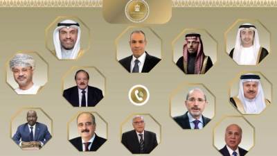 اتصالات مكثفة لوزير الخارجية والهجرة مع عدد من وزراء الخارجية العرب
