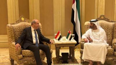 وزير الطيران يلتقي مع وزير الاقتصاد ورئيس الهيئة العامة للطيران بدبي على هامش فعاليات "ندوة الإيكاو العالمية الرابعة لدعم التنفيذ 2025"