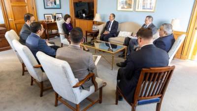 وزير الخارجية والهجرة يلتقي برئيسة لجنة الاعتمادات بمجلس الشيوخ