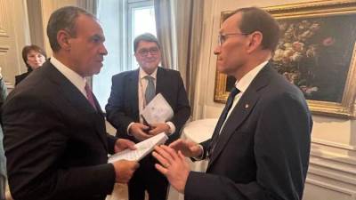 وزير الخارجية والهجرة يلتقى مع وزير خارجية النرويج