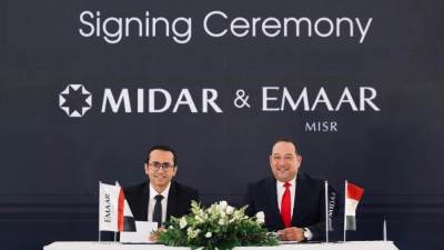 "ميدار" و"إعمار مصر للتنمية" توقعان اتفاقية لتطوير أول مشروع سكني متكامل بمدينة "مدى" بشرق القاهرة