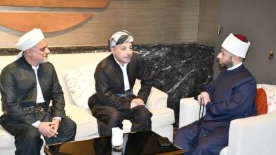 وزير الأوقاف يلتقي رئيس اتحاد علماء الدين الإسلامي في كوردستان
