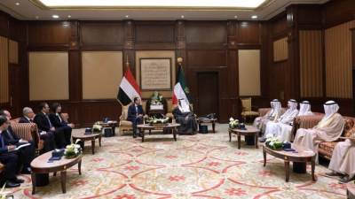 مدبولى يسلّم دعوة فخامة الرئيس السيسي لسمو أمير الكويت لحضور القمة العربية التي ستُعقد في القاهرة 4 مارس المُقبل