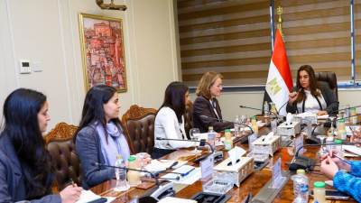 وزيرة التنمية تتابع مع وفد البنك الدولى ملفات التعاون لتنمية الصعيد