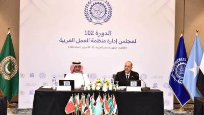  وزير العمل: لا مساس بالحقوق المشروعة لعمال وشعب فلسطين..وداعمون لخطة إعادة إعمار قطاع غزة،