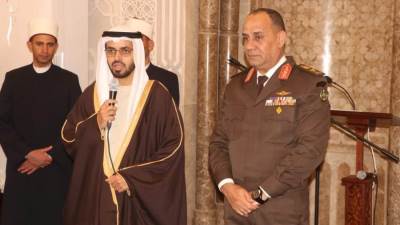 المتحدث العسكرى: الأكاديمية العسكرية المصرية تستقبل رئيس الهيئة العامة للشئون الإسلامية والأوقاف والزكاة بالإمارات