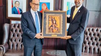 سفير مصر ببريتوريا وخابوروني يبحث مع السكرتير التنفيذي لتجمع (السادك) تعزيز التعاون 