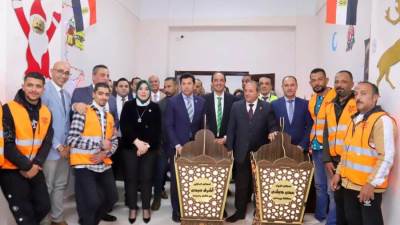 وزير الشباب والرياضة ومحافظ بورسعيد يزوران مركز العزيمة لعلاج وتأهيل مرضى الإدمان