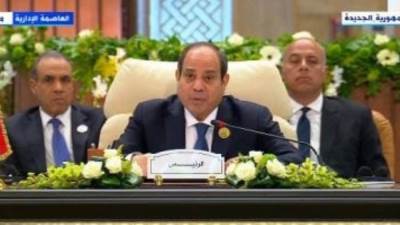 الرئيس السيسى: العدوان على غزة خلف وصمة عار فى تاريخ البشرية