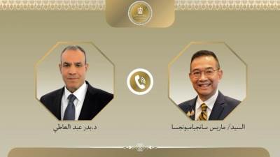 وزير الخارجية والهجرة يتلقي إتصالاً هاتفياً من وزير خارجية تايلاند