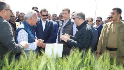 وزير الزراعة ورئيس جهاز مستقبل مصر ومحافظ كفر الشيخ يتفقدون عدد من الأنشطة الزراعية بالمحافظة