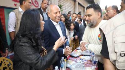 وزيرة التضامن الاجتماعي تصل المطرية للمشاركة في حفل الإفطار الرمضاني