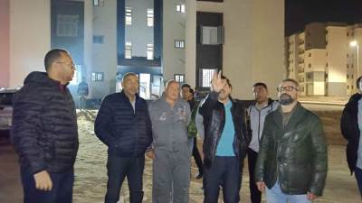 رئيس جهاز العبور الجديدة يتفقد ليلا وحدات "سكن لكل المصريين " لدفع العمل