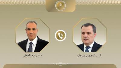اتصال هاتفي بين وزير الخارجية ونظيره الأذربيجاني