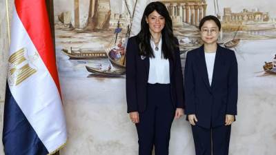 “المشاط” تبحث مع بعثة الوكالة الكورية للتعاون الدولي تطورات مشروع إنشاء منصة رقمية للفحص والتتبع لتسهيل التجارة في مصر