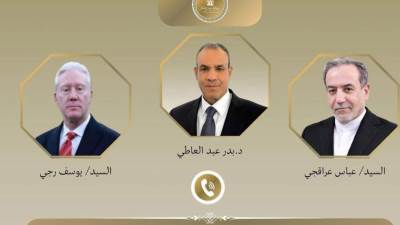 وزير الخارجية والهجرة يتلقى اتصالين هاتفيين من نظيريه اللبناني والإيراني