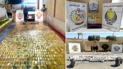 قوات حرس الحدود تحبط عدداً من محاولات التهريب على مختلف الإتجاهات الإستراتيجية للدولة 