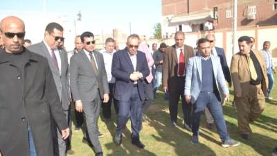 وزير الرياضة ومحافظ أسيوط يتفقدان أعمال التطوير بمركز التنمية الشبابية بمنفلوط