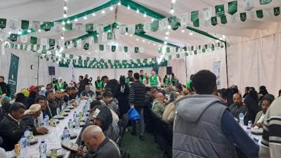بنك الطعام المصري يختتم سلسلة إفطارات رمضان بإفطار جماعي لأهالي شمال سيناء