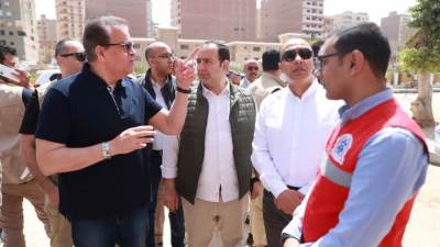 وزير الصحة يتفقد نقطة إسعاف سريع مغاغة ووحدة مركز طب أسرة مغاغة بمحافظة المنيا