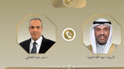  وزير الخارجية ونظيرة الكويتي يتبادلو الرؤى حول مستجدات الأوضاع في قطاع غزة