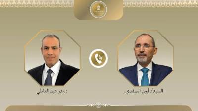 اتصال هاتفي بين وزير الخارجية والهجرة ونظيره الأردني