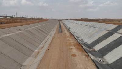 تصوير جوي لتقدم اعمال مشروع إنشاء وتنفيذ خط سكة حديد "الروبيكى/ العاشر من رمضان / بلبيس"