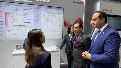 رئيس الرعاية الصحية يشارك في فعاليات النسخة الـ91 من معرض CMEF الدولي للأجهزة والمستلزمات الطبية بالصين