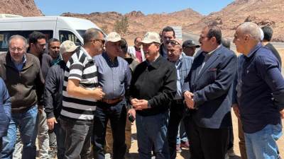 رئيس الجهاز المركزي للتعمير يتفقد مشروع تطوير مدينة سانت كاترين"التجلي الأعظم  فوق أرض السلام"