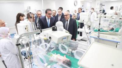 وزير الصحة يتفقد مستشفى أطفال مصر لمتابعة الأعمال الإنشائية والتطوير 
