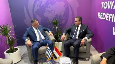 وزير الصحة يبحث مع نظيره اليوناني التعاون بملف الرعاية الصحية والدعم الإنساني للأشقاء الفلسطنيين