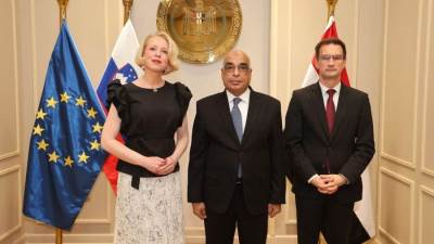 وزير العدل يستقبل رئيسة البرلمان السلوفيني وسفير سلوفينيا لبحث التعاون بين البلدين