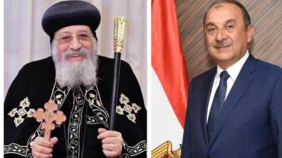 وزير قطاع الأعمال العام يهنئ البابا تواضروس الثاني والأخوة الأقباط بمناسبة عيد القيامة المجيد