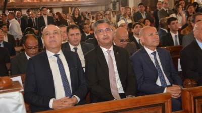  وزير التموين يقوم بزيارة الكنيسة الكاتدرائية المرقسية بالعباسية لتقديم التهنئة بعيد القيامة المجيد