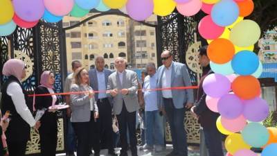 محافظ القاهرة يفتتح حديقة الزهور الجديدة بعين الصيرة بحي مصر القديمة
