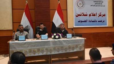 وزير الشباب والرياضة في لقاء حواري مفتوح مع شباب شلاتين