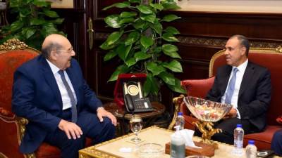 وزير الخارجية والهجرة يلتقى مع رئيس مجلس الشيوخ