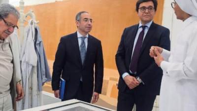 وزير الثقافة المصري يلتقي مستشار الشؤون الثقافية بمؤسسة قطر