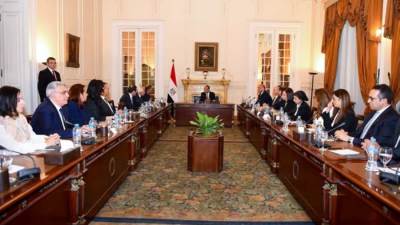  وزير الخارجية والهجرة يلتقي بغرفة التجارة الأمريكية بالقاهرة