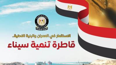 المركز الإعلامي لمجلس الوزراء يستعرض بالإنفوجراف جهود الدولة المصرية لتنمية سيناء