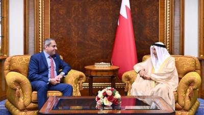 نائب رئيس مجلس الوزراء البحريني يستقبل خالد عباس رئيس محلس ادارة شركة العاصمة الإدارية ويشيد بالمسار التنموي المصرى