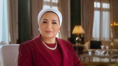 السيدة انتصار السيسي تهنئ الشعب المصرى بمناسبة ذكرى تحرير سيناء